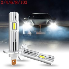H1 LED Headlight Bulb Conversion Kit High Low Beam Super Bright 6500K White 2/4x