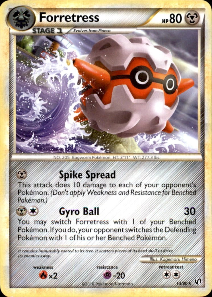 Forretress 13/90 Undaunted Rare LP Pokemon TCG