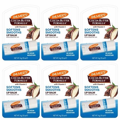 Palmer s Cocoa Butter Formula Lippenbalsam mit Vitamin E - 6er Pack