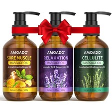 Massage Oil for Massage Therapy, Sore Muscle Massage Oils   10.5oz, Arnica Oil