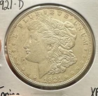 1921 D Morgan Dollar 90% Silver Last Year Issue Denver Mint XF Better Date