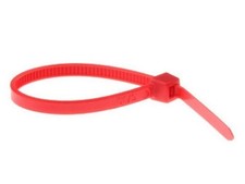 8", 50 lb. Red Cable Ties - pack of 100