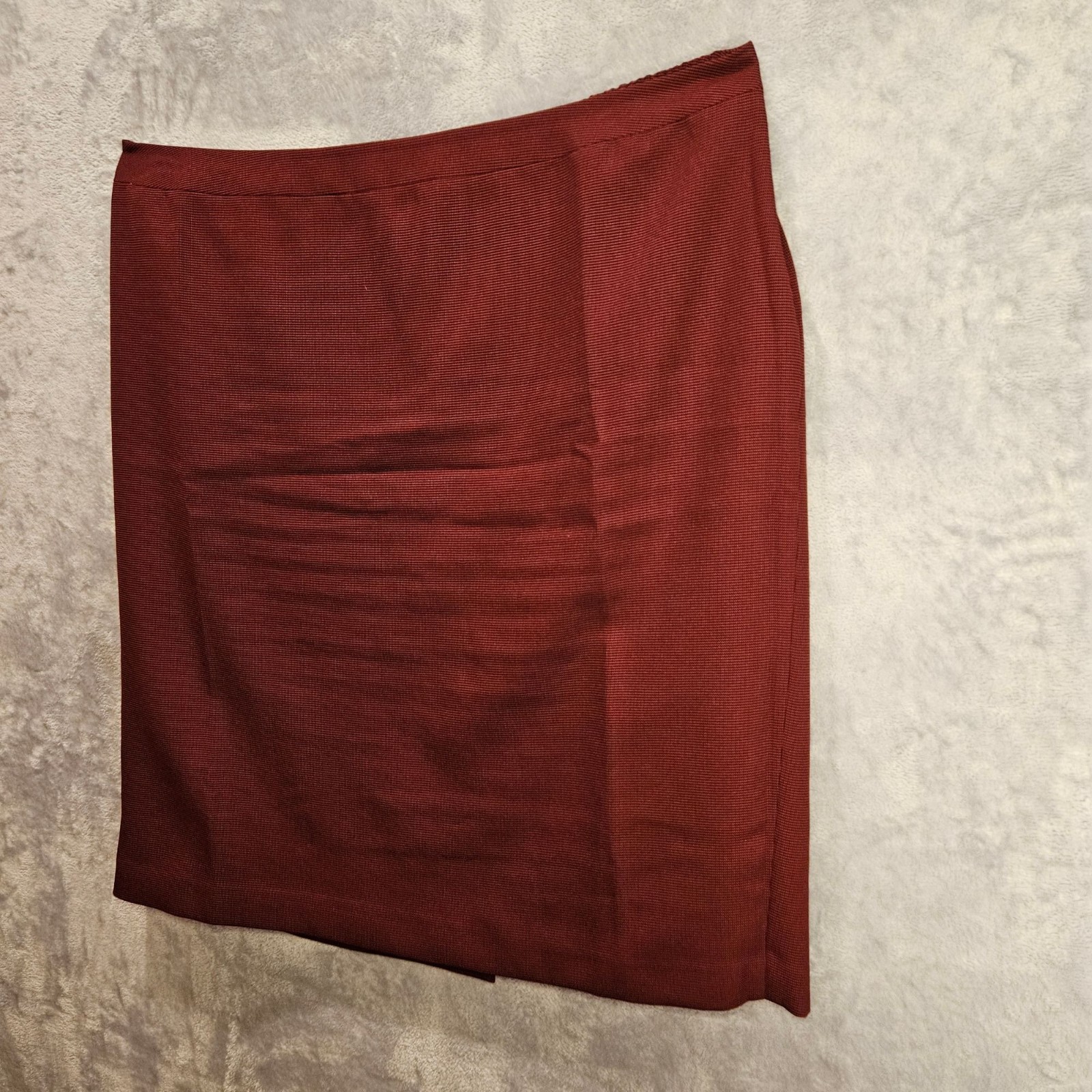 John Meyer Skirt Suit Womens 22w Red Black Geometric Lined Pencil Career Busines