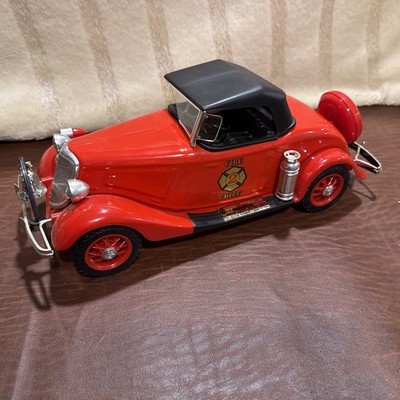 Jim Beam 1934 Fire Chief's Ford V8 Collectible Whiskey Decanter EMPTY NO BOX V8