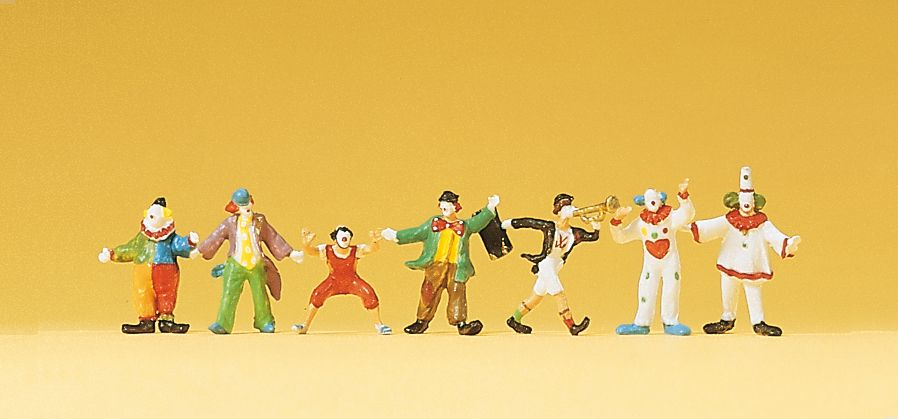 Preiser 79700 Clowns (Pk7) N Gauge Figures