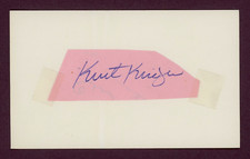 Kurt Krieger St. Louis Cardinals Cut Signature (Dec'd 1970)