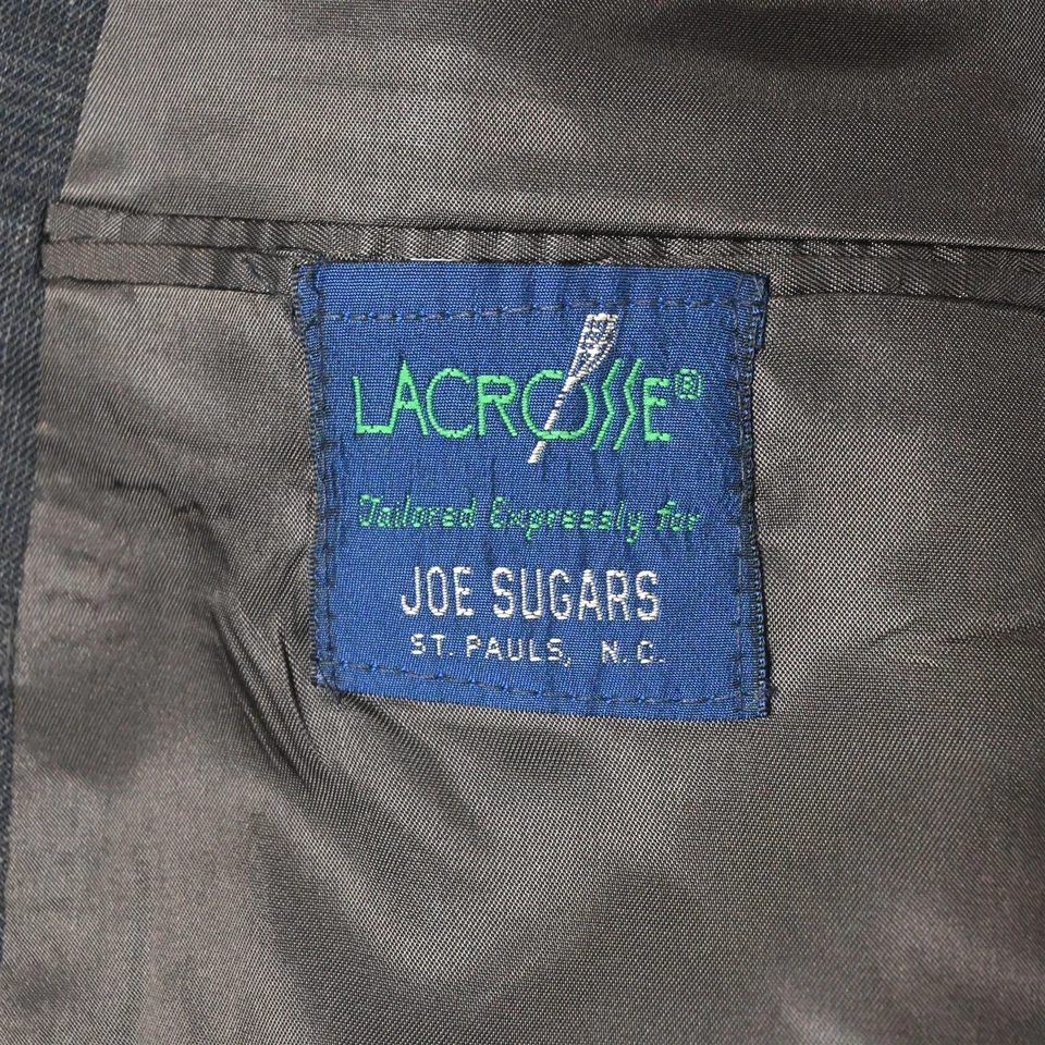 Vtg USA Made 43R 36x30 Brown Glenn Check Wool Mens Jacket Pants Suit - Imagem 4 de 4