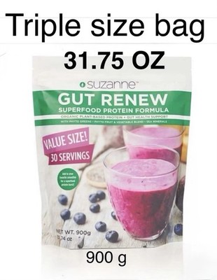 Sale 31Oz Suzanne Somers Organic Gut Renew Gut Health. 20gm Protein. Low Carbs.