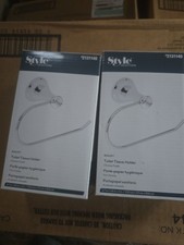 Style Selections Bailey Wall Mount Single Post Toilet Paper Holder Chrome 2 pack