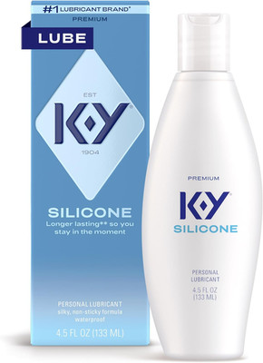 K-Y Silicone Lube, Premium Personal Lubricant, Silicone-Based Formula, Safe to U