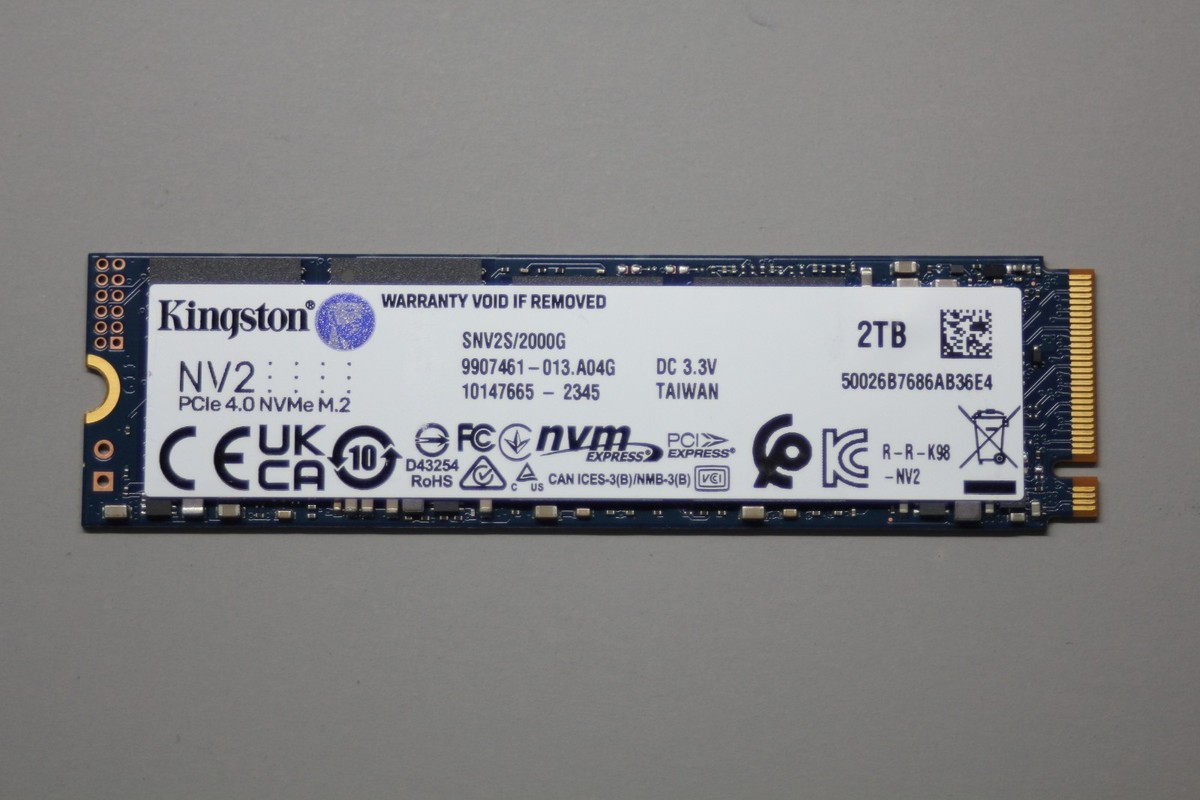 Kingston NV2 2TB 2280 M.2 NVMe SSD | PCIe 4.0 (SNV2S/2000G) Open
