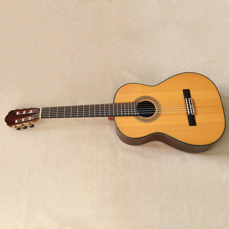 41" Classical Acoustic Guitar Bone Nut Cedar Top Bag Rosewood Fretboard Natural