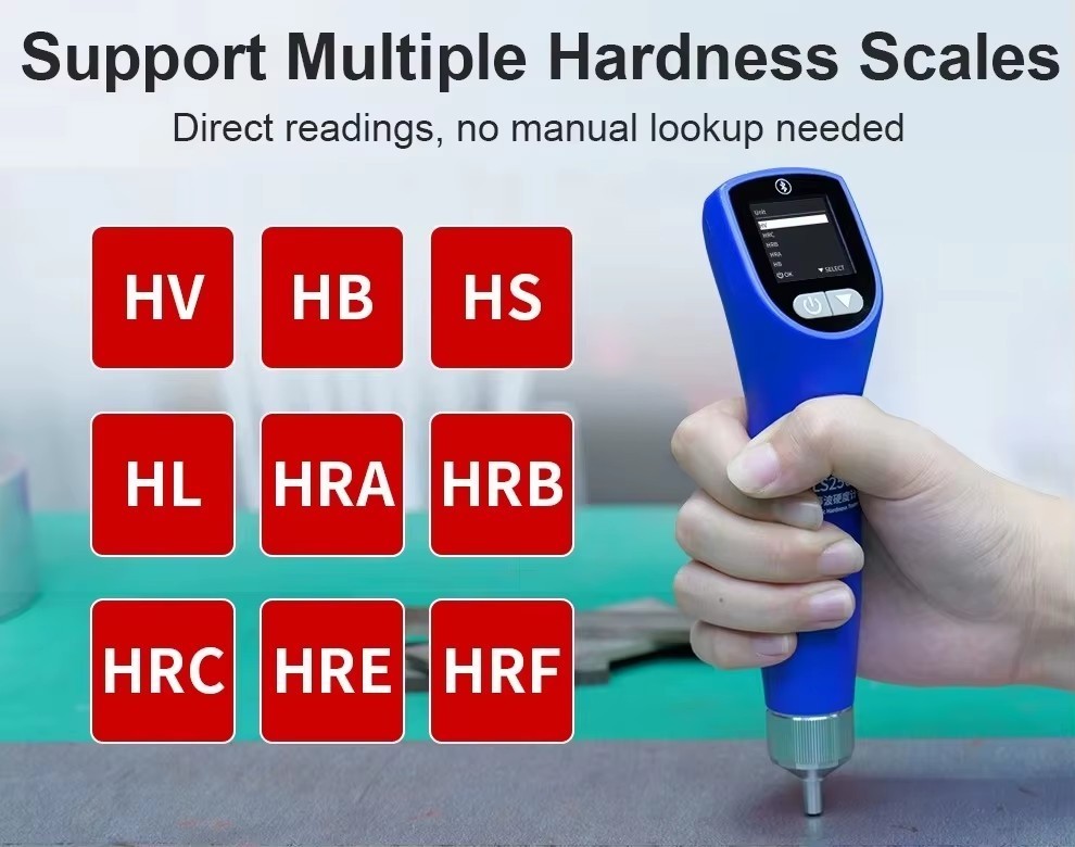 LS256 Portable Ultrasonic Hardness Tester Rockwell Hardness Gauge
