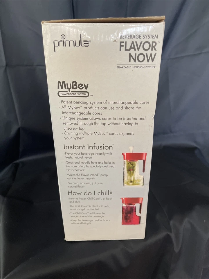 New Primula Flavor Now MyBev 2.7 Quart Pitcher Instant Shakeable Infuser Red - Image 4 of 4