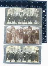 [3] ANTIQUE KEYSTONE+ WORKS ARLINGTON GOVERNOR WOODROW WILSON STEREOVIEW CARDS