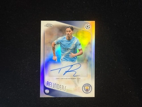 Tijjani Reijnders 2025-26 Topps Chrome UEFA Refractor Auto#CA-TR Man City