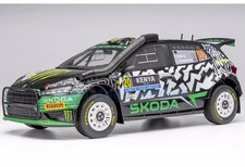 Miniature Car 1/18 Diecast Skoda Fabia RS Rally2 2024 Kenya #20 Solberg