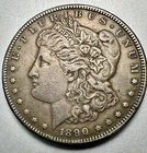 1890-CC  MORGAN DOLLAR  XF   VAM 5  DOUBLE CC    KEY DATE  #1172