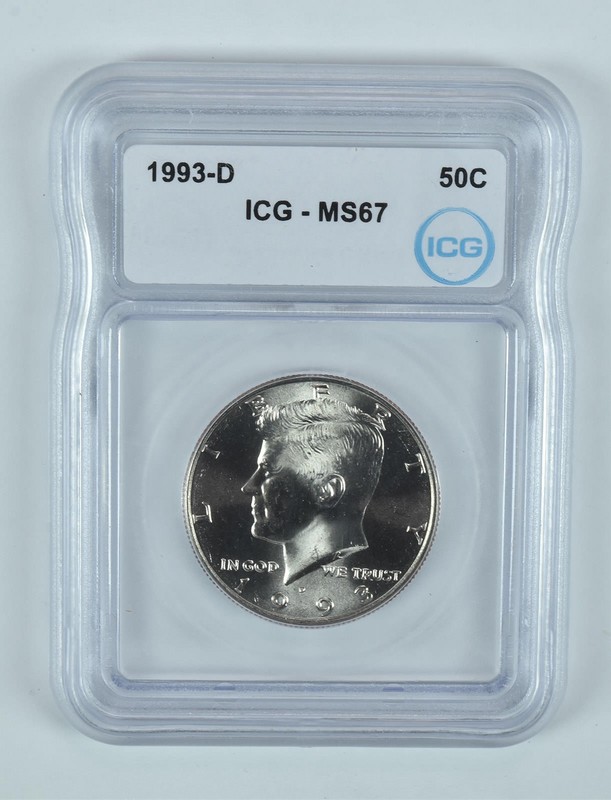 1993-D Kennedy Half Dollar MS67 ICG *9725
