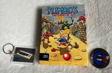 Commdore 64 / 128 CBM C64 Flimbo's Quest - tested, works, FREE badge + keyring