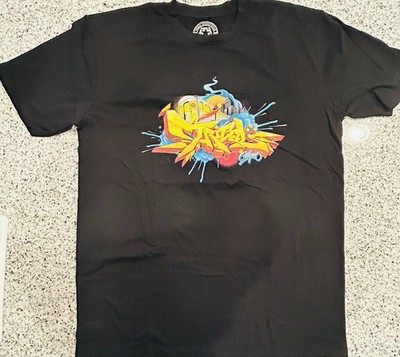 Tribal Gear Tshirt   Baker Train  Graffiti Black Tee Size XL
