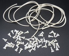 AURORA TJET ORIGINAL GUARD RAILS  POSTS  8 SETS  HO SCALE  VN-EXC  CLEAN 2