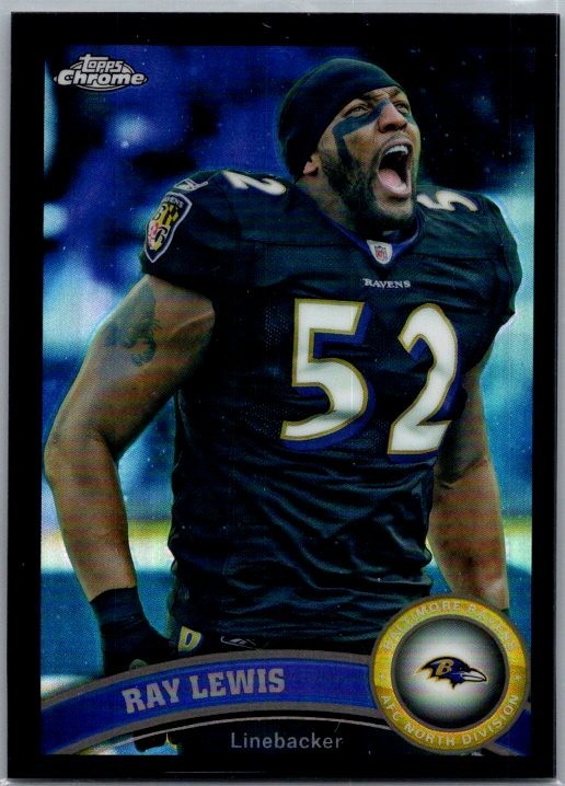 2011 Topps Chrome - Ray Lewis #2 Black Refractor /299