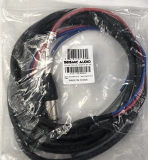 Seismic Audio 2 Channel XLR Colored Multi Patch Snake Cable 10 Foot SARLX-2x10