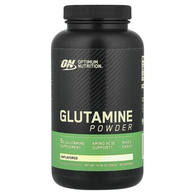 Glutamine Powder, Unflavored, 10.58 oz (300 g)