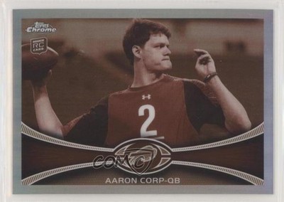 2012 Topps Chrome Sepia-Tone Refractor 29/99 Aaron Corp #60 Rookie RC n0c