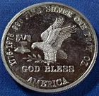 A 1976 1 oz Silver Vintage Bullion American Eagle Tri State Refining - .999 Fine