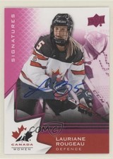 2020 Team Canada Juniors Women's WC Purple Autos Lauriane Rougeau #64 Auto 3vx