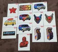 lot of 12 Stranger Things Surfer Boy Pizza Box Stickers Devil Boys Netflix 