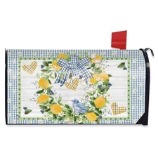 Briarwood Lane Bluebird Lemon Wreath Mailbox Cover