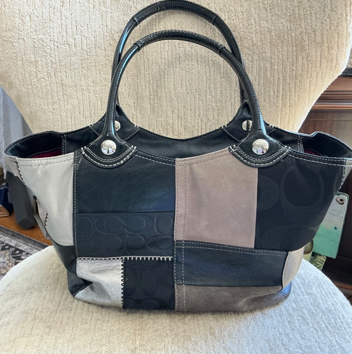 coach bleecker legacy tote products for sale | eBay