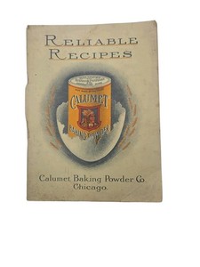  Calumet Baking Powder Reliable Recipes Antique Cookbook Booklet Pamphlet Rare