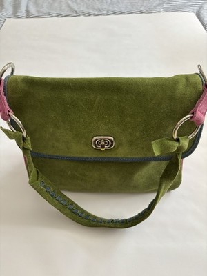 CLAUDIA FIRENZE Handbag Suede MULTI COLOR SUEDE SHOULDER BAG