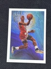 1990-91 NBA Hoops - Art Card Team Checklist Michael Jordan #358