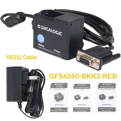 Datalogic Gryphon 2D Fixed Barcode Scanner RS232 Cable GFS4550-BKK2-RED