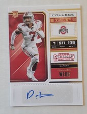 2018 Panini Contenders Draft Picks - College Ticket Damon Webb #245 (AU, RC)
