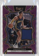2024-25 Panini Select Throwback Memorabilia Purple Prizm 42/99 Jordan Poole 1dl2
