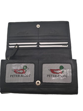 Portafogli e borsellini da donna nere in pelle da Italia