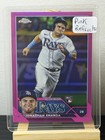 Front of 2023 Topps Chrome - Jonathan Aranda #18 Pink Refractor (RC)