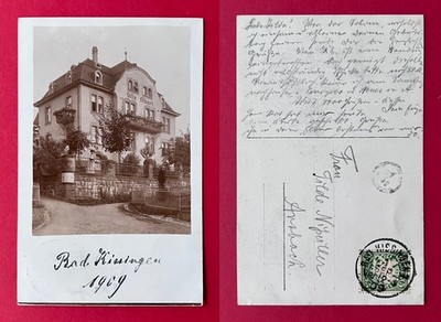 Foto AK BAD KISSINGEN in Bayern 1909 Villa Albert   ( 172787