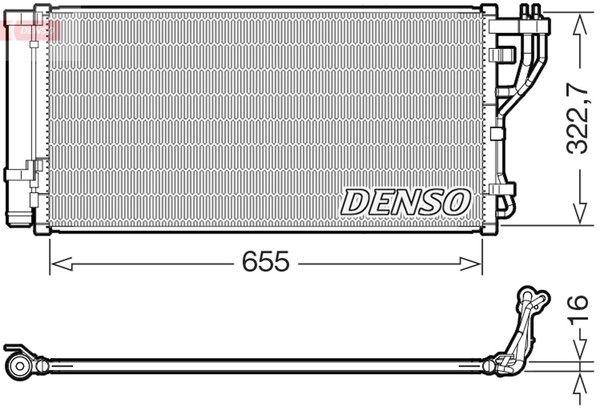 Denso Kondensator Klimaanlage DCN43011 FüR KIA Optima Sportswagon JF GDI Hybrid-image