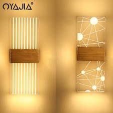 Dimmbar LED Wandleuchte Acryl Wandlampe Innen Flur Strahler Schlafzimmer 27cm