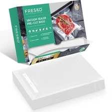 8"x12" Food Vacuum Sealer Bags, 120Pcs PreCut Bags for Food Vacuum Storage, V...