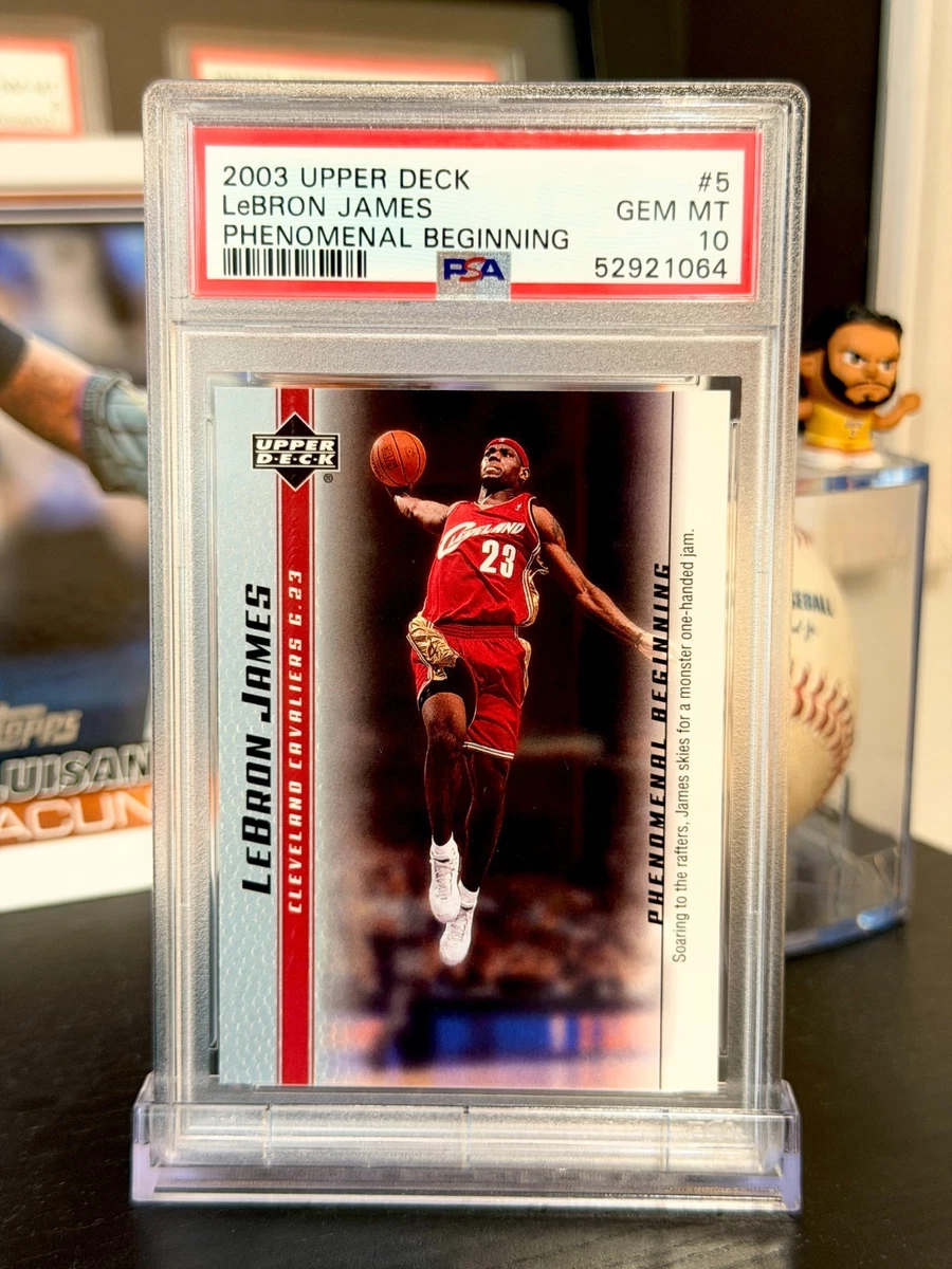 Upper Deck LeBron James 10 Grade Basketball Sports Trading Cards