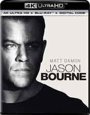 Jason Bourne (Blu-ray) Damon Matt Lee Jones Tommy Vikander Alicia Cassel Vincent