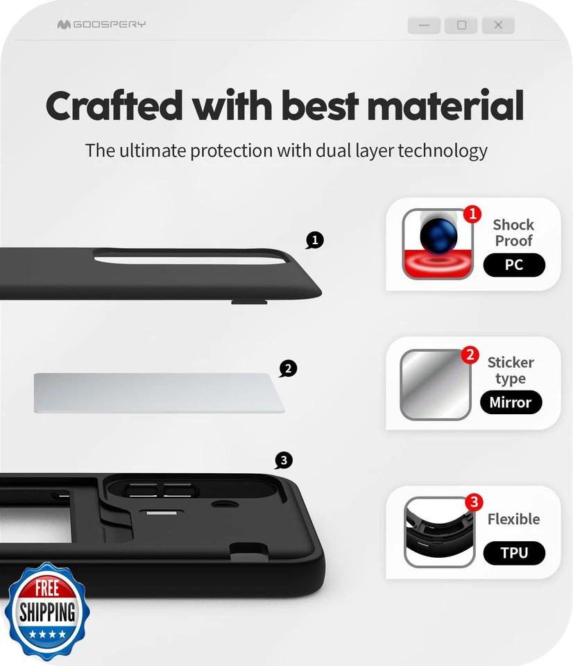 GOOSPERY Parachoques Magnético para Puerta Compatible con Funda Galaxy S25, Ca Foto 4 de 4